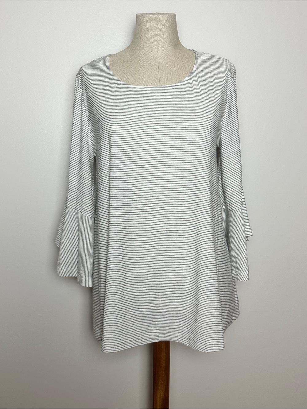 Mystree Black and White Stripe Tee